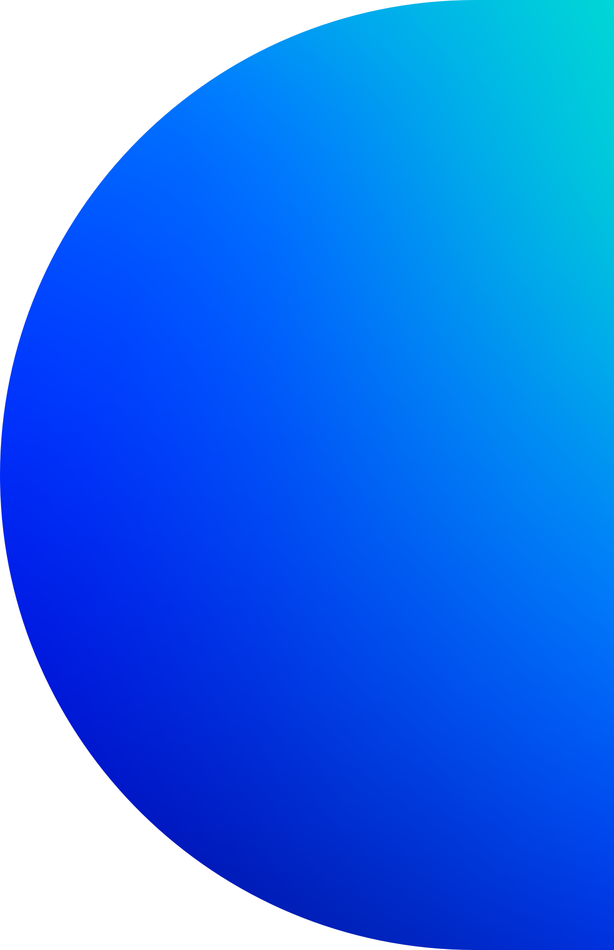 blue circle decoration